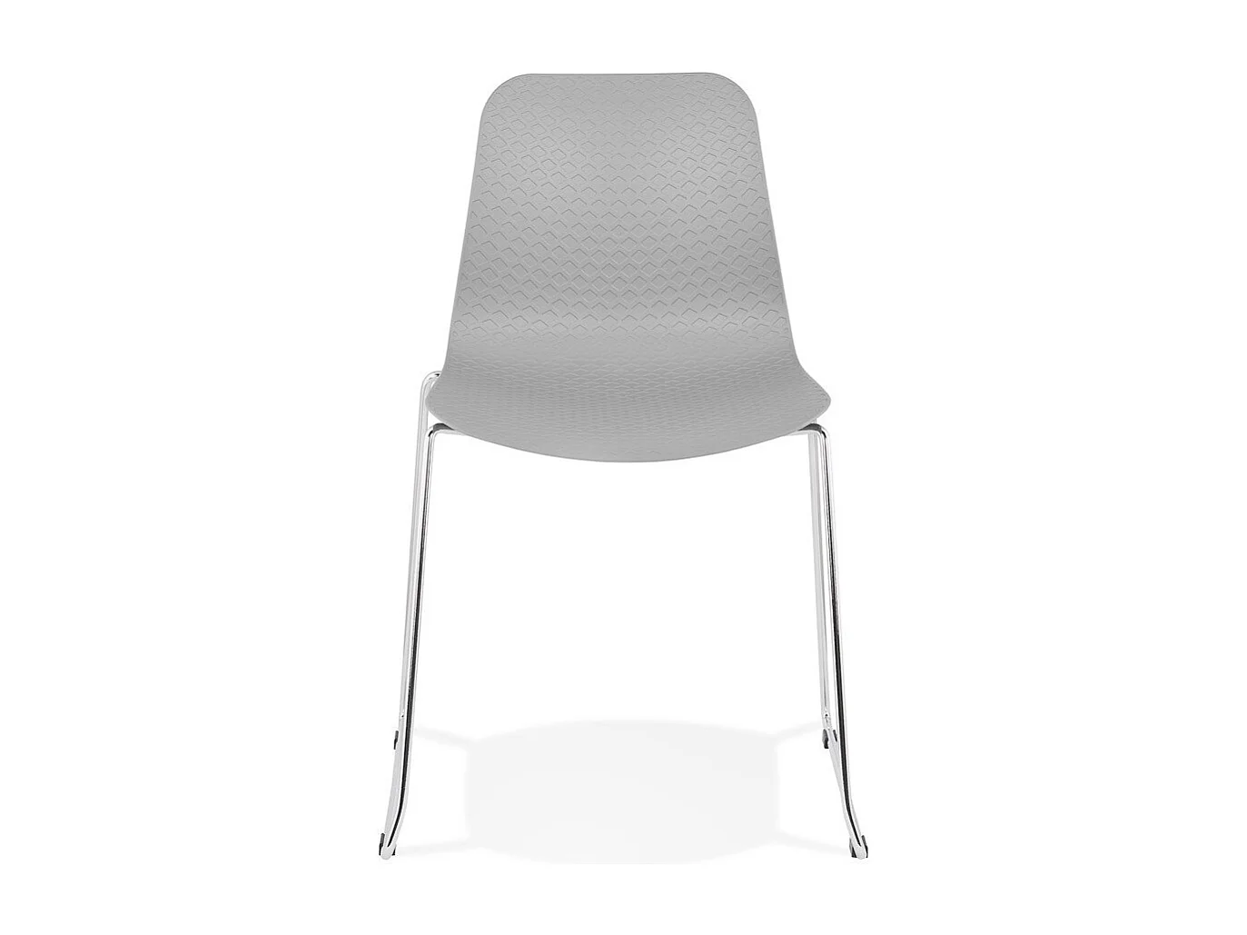 Chaise Moderne "Valkyrie" 82cm Gris & Argent