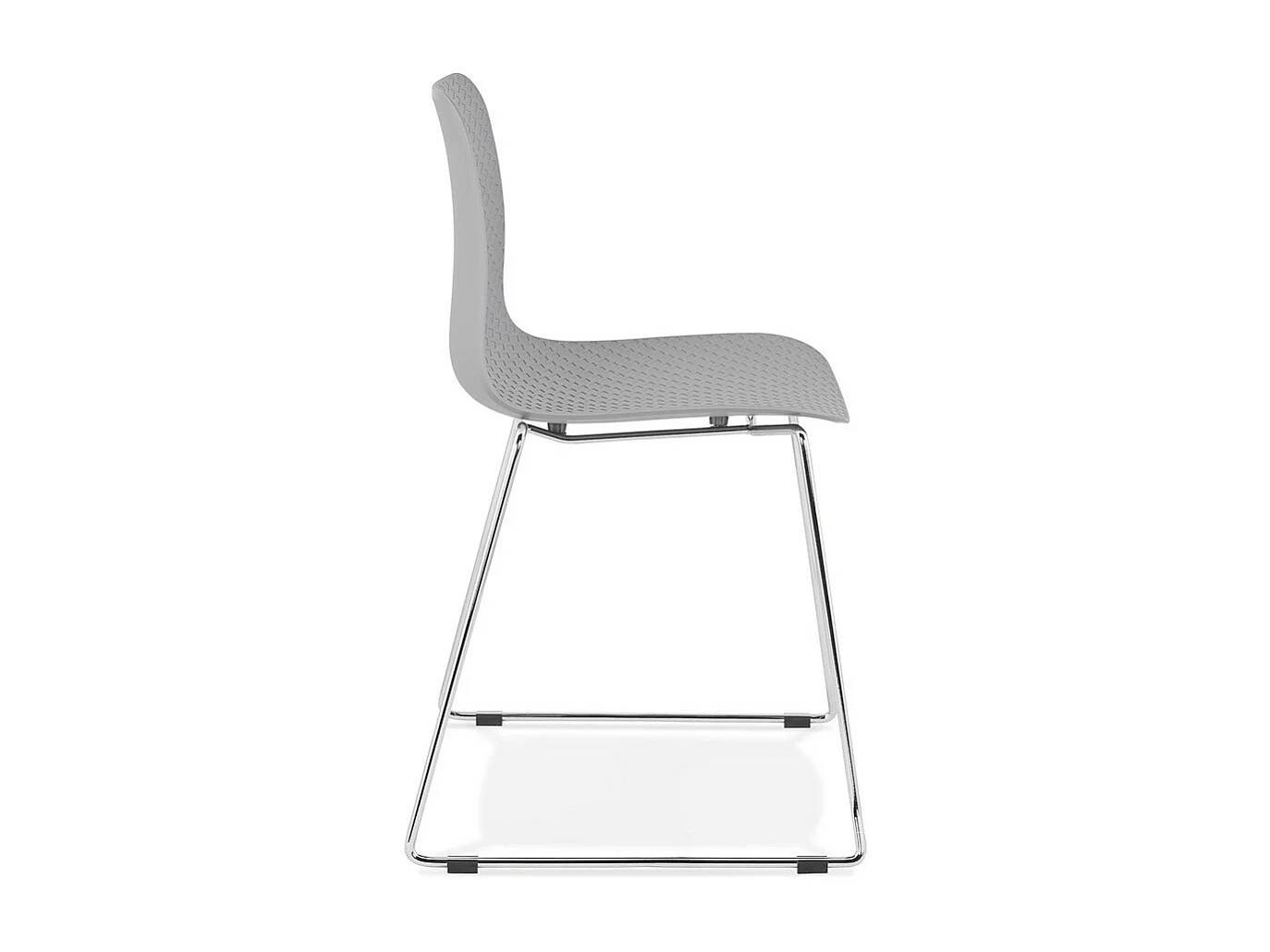 Chaise Moderne "Valkyrie" 82cm Gris & Argent