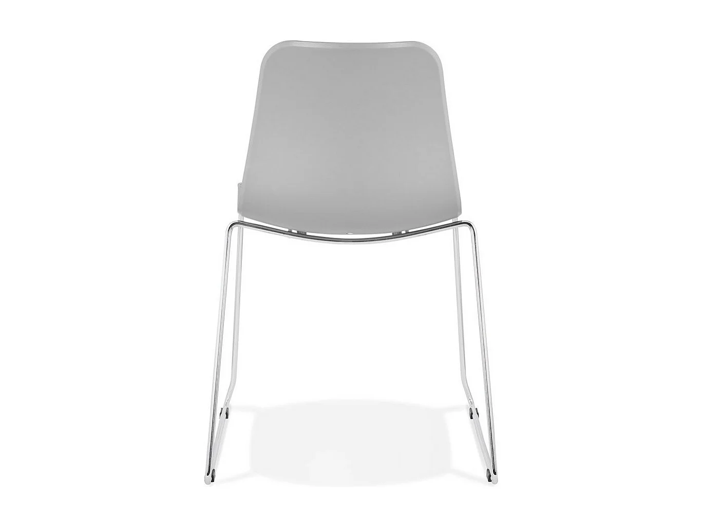 Chaise Moderne "Valkyrie" 82cm Gris & Argent