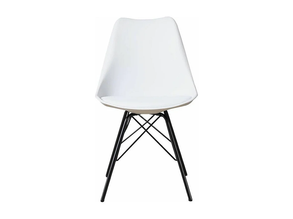 Lot de 4 Chaises Design "Lipscomb" 84cm Blanc