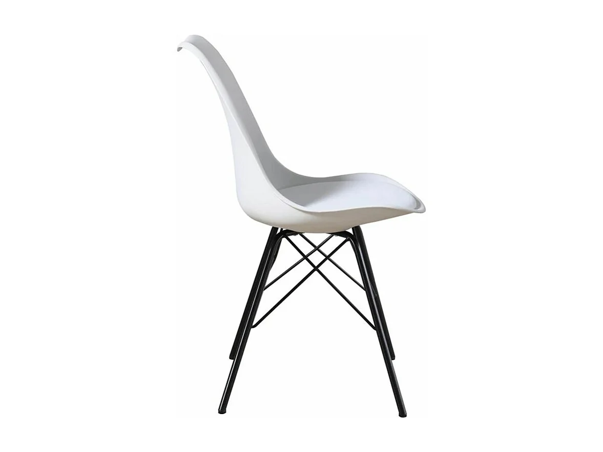 Lot de 4 Chaises Design "Lipscomb" 84cm Blanc
