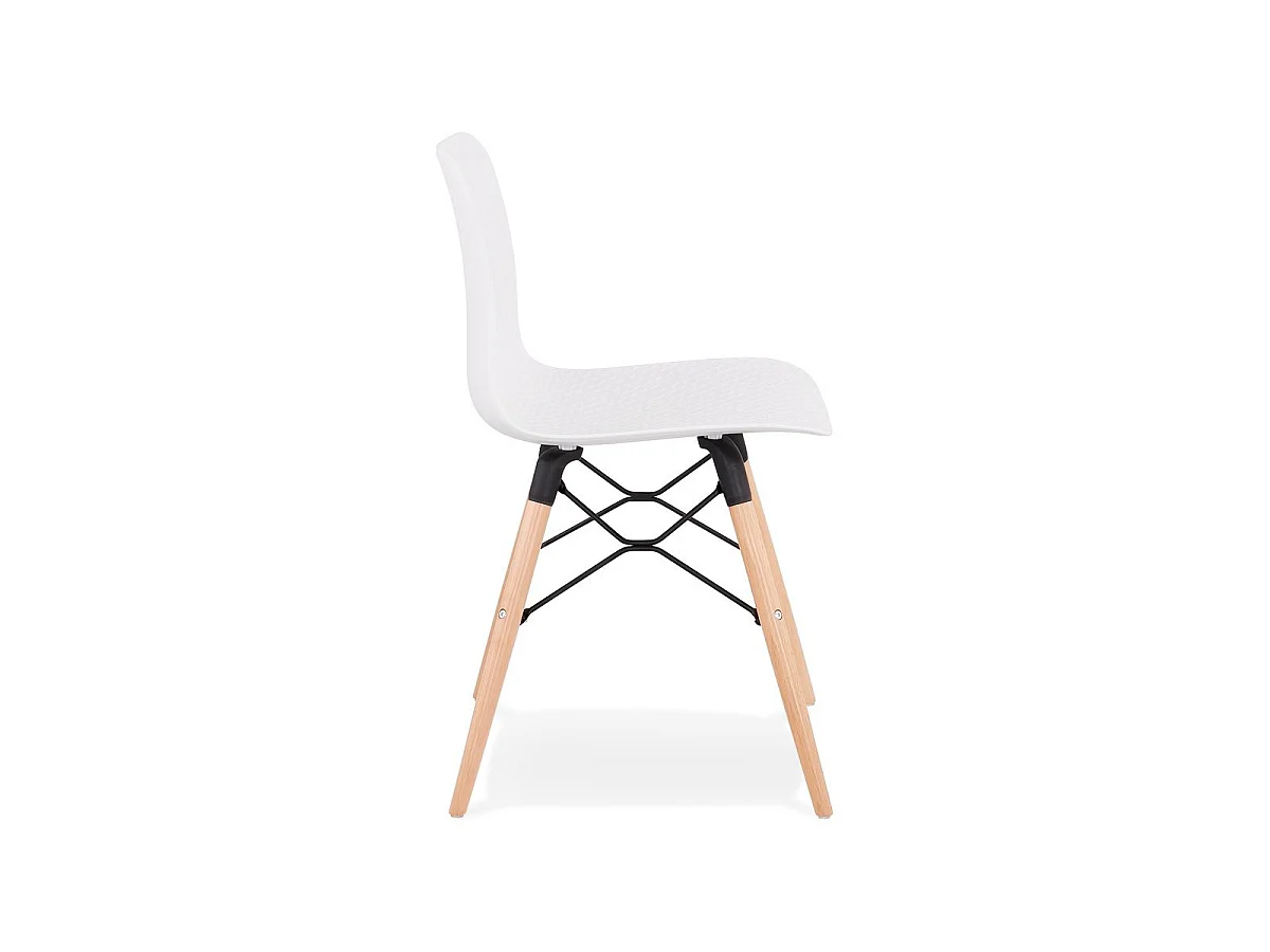Chaise Scandinave "Cryptek" 80cm Blanc
