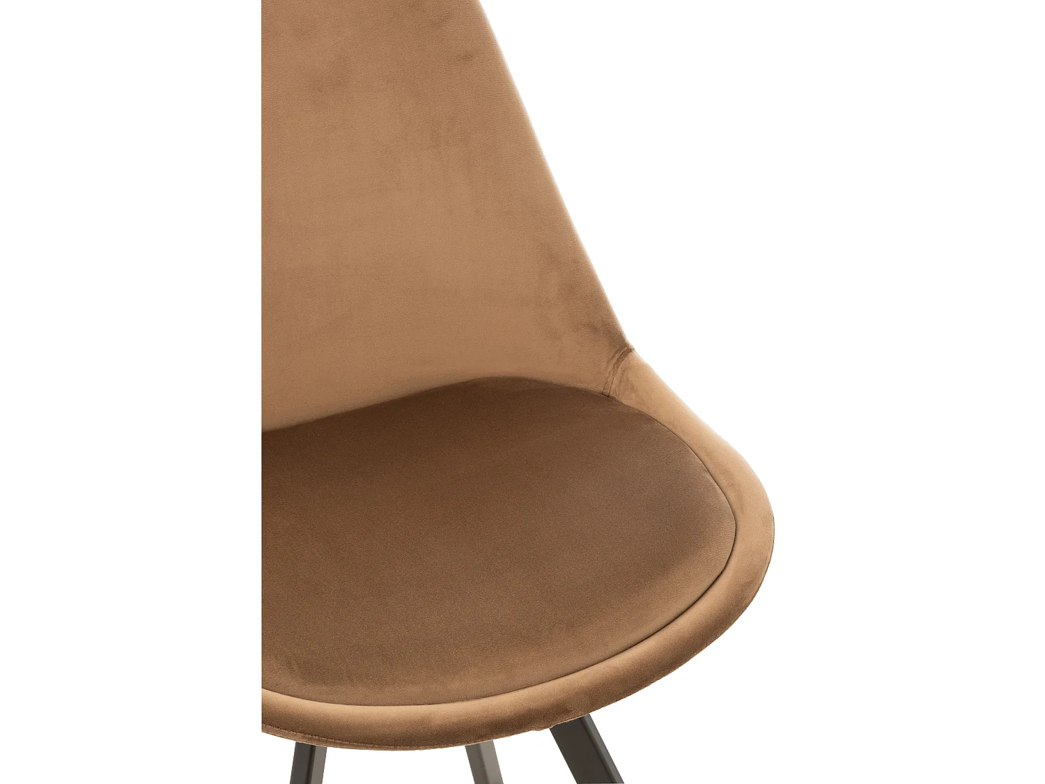 Chaise Design "Hélène" 84cm Marron