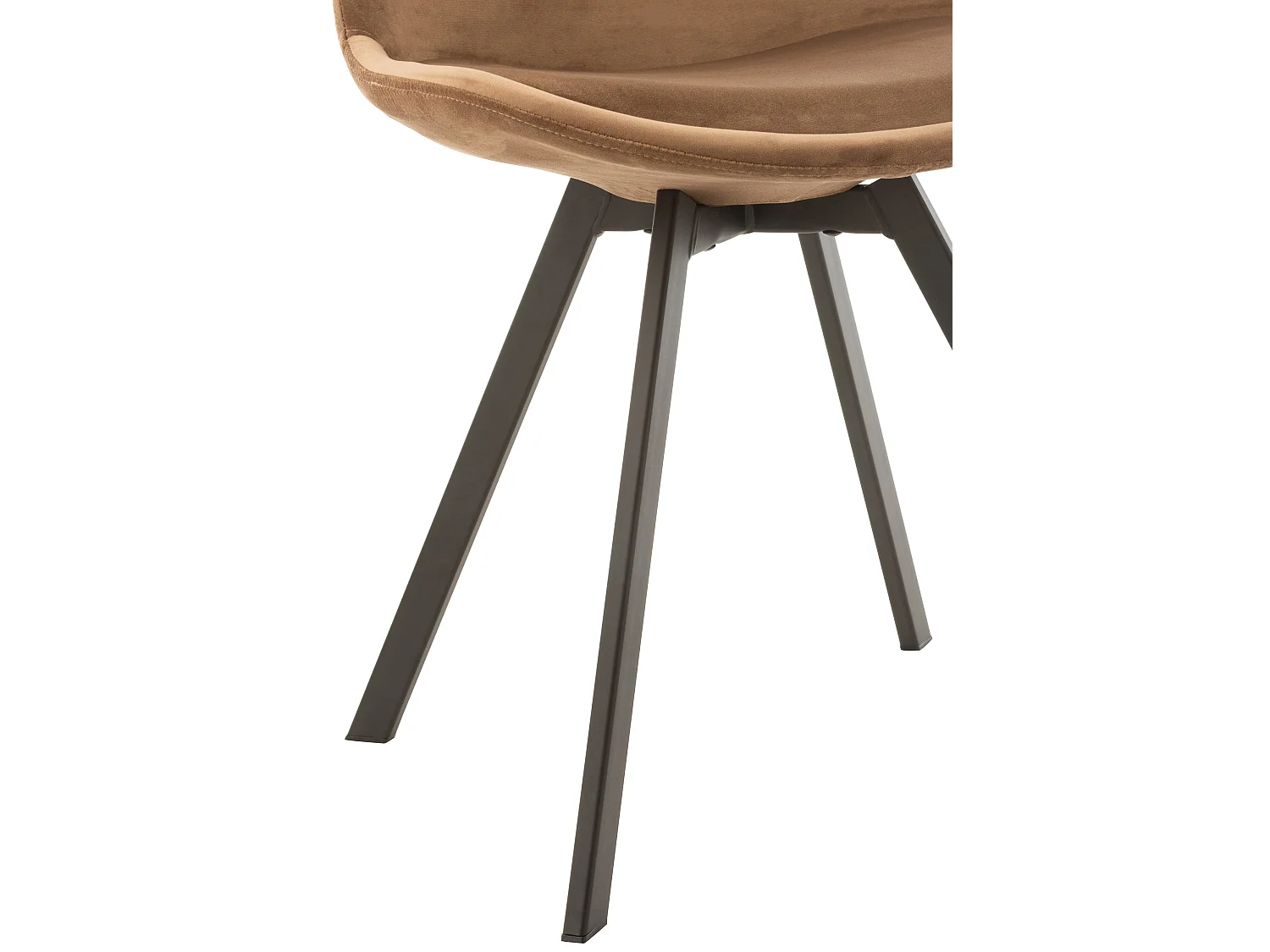 Chaise Design "Hélène" 84cm Marron