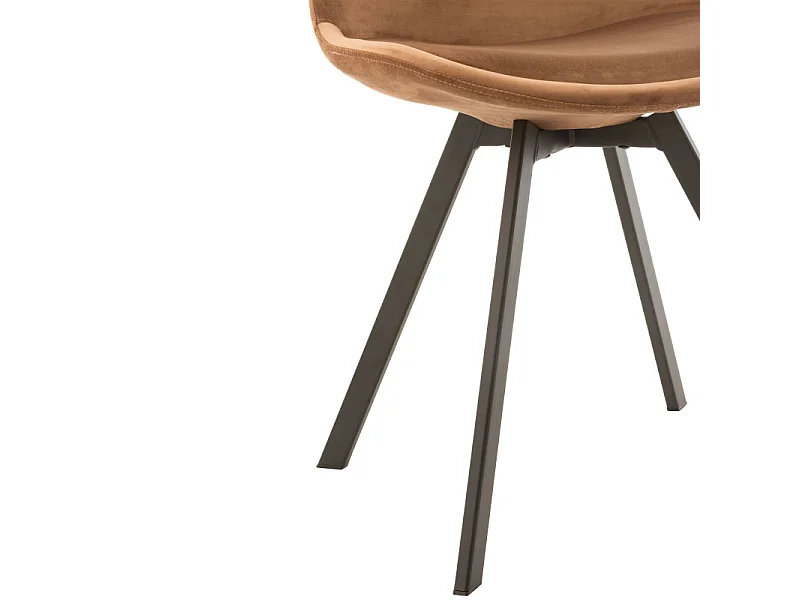 Chaise Design "Hélène" 84cm Marron