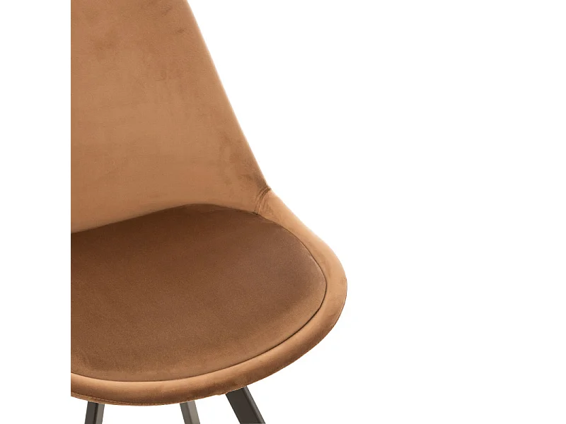 Chaise Design "Hélène" 84cm Marron