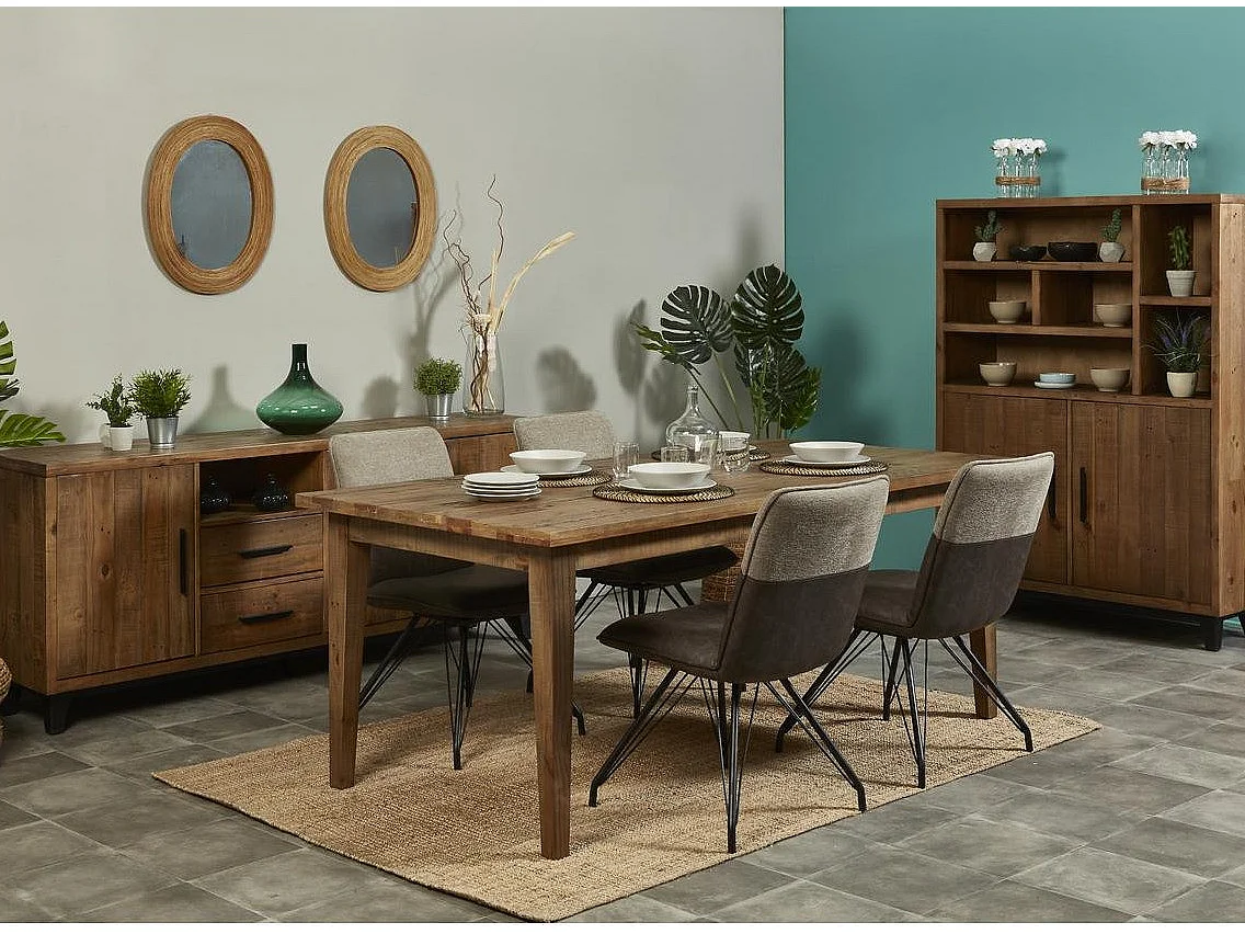 Lot de 2 Chaises Design "Libou II" 87cm Taupe