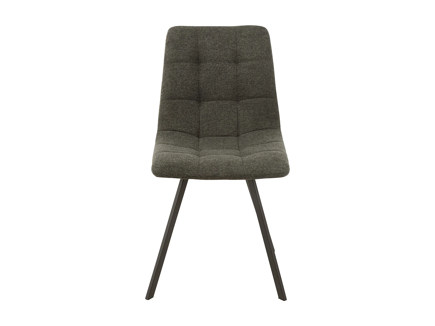 Babette donkergrijze stoel van metaal en textiel L 54 cm