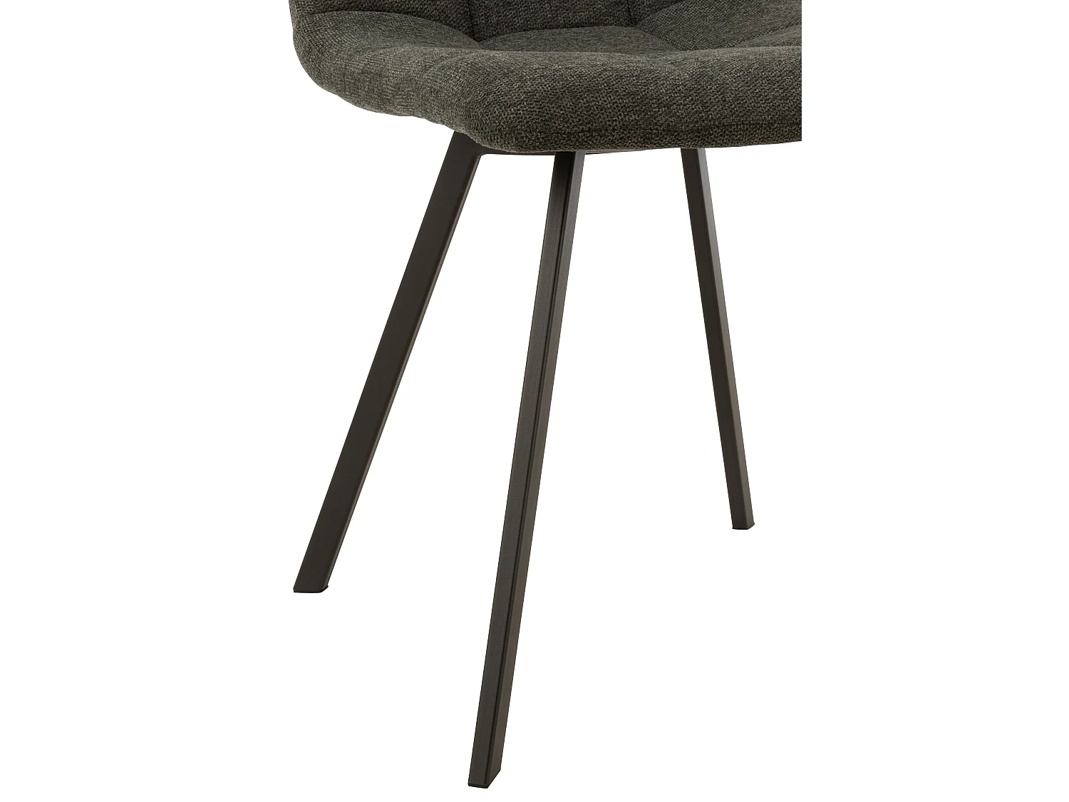 Babette donkergrijze stoel van metaal en textiel L 54 cm