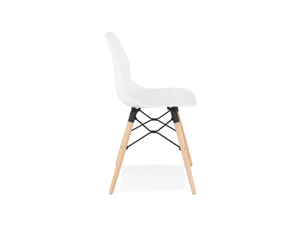 Chaise Scandinave Design "Bantry" 83cm Blanc