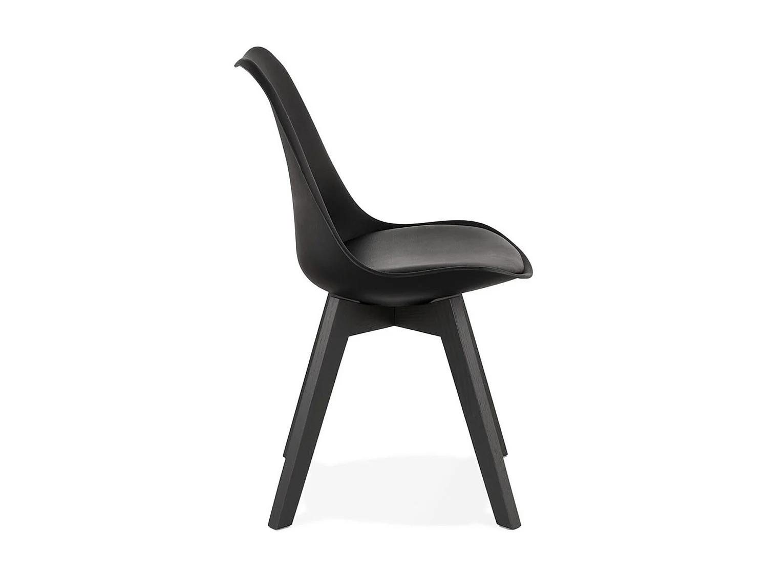Chaise Design "Toledo" 82cm Noir
