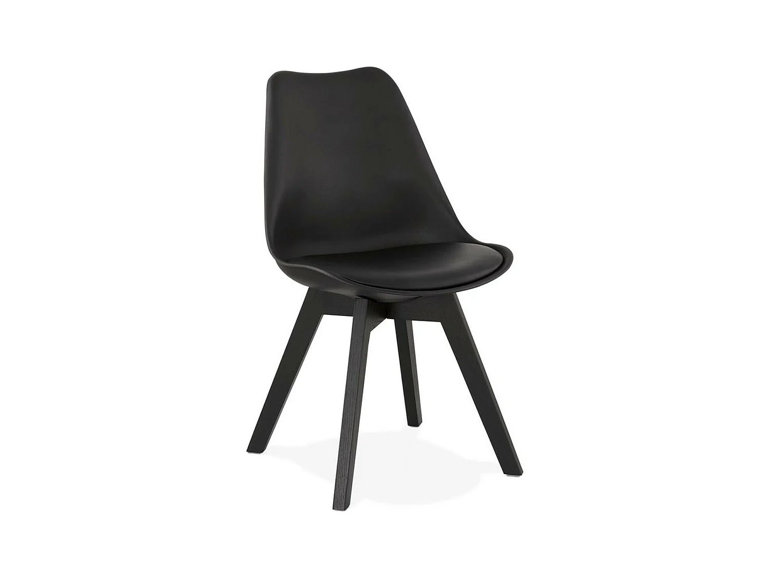 Chaise Design "Toledo" 82cm Noir
