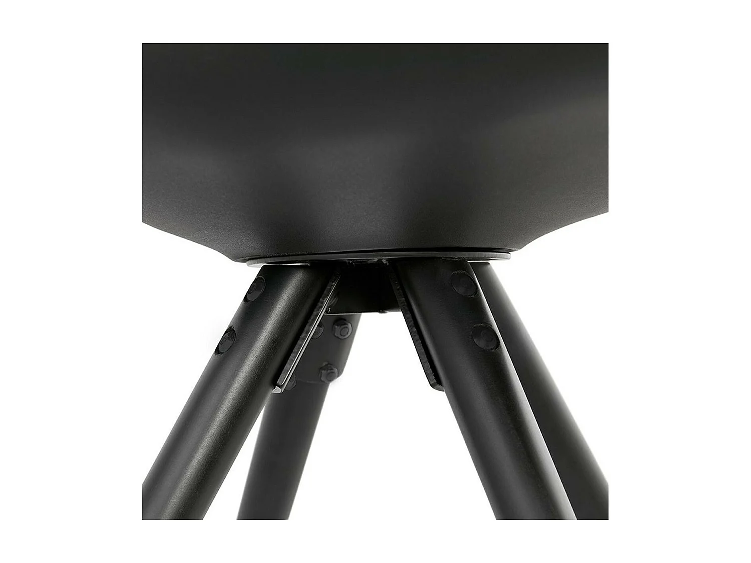 Chaise Design "Aliena" 82cm Noir & Or