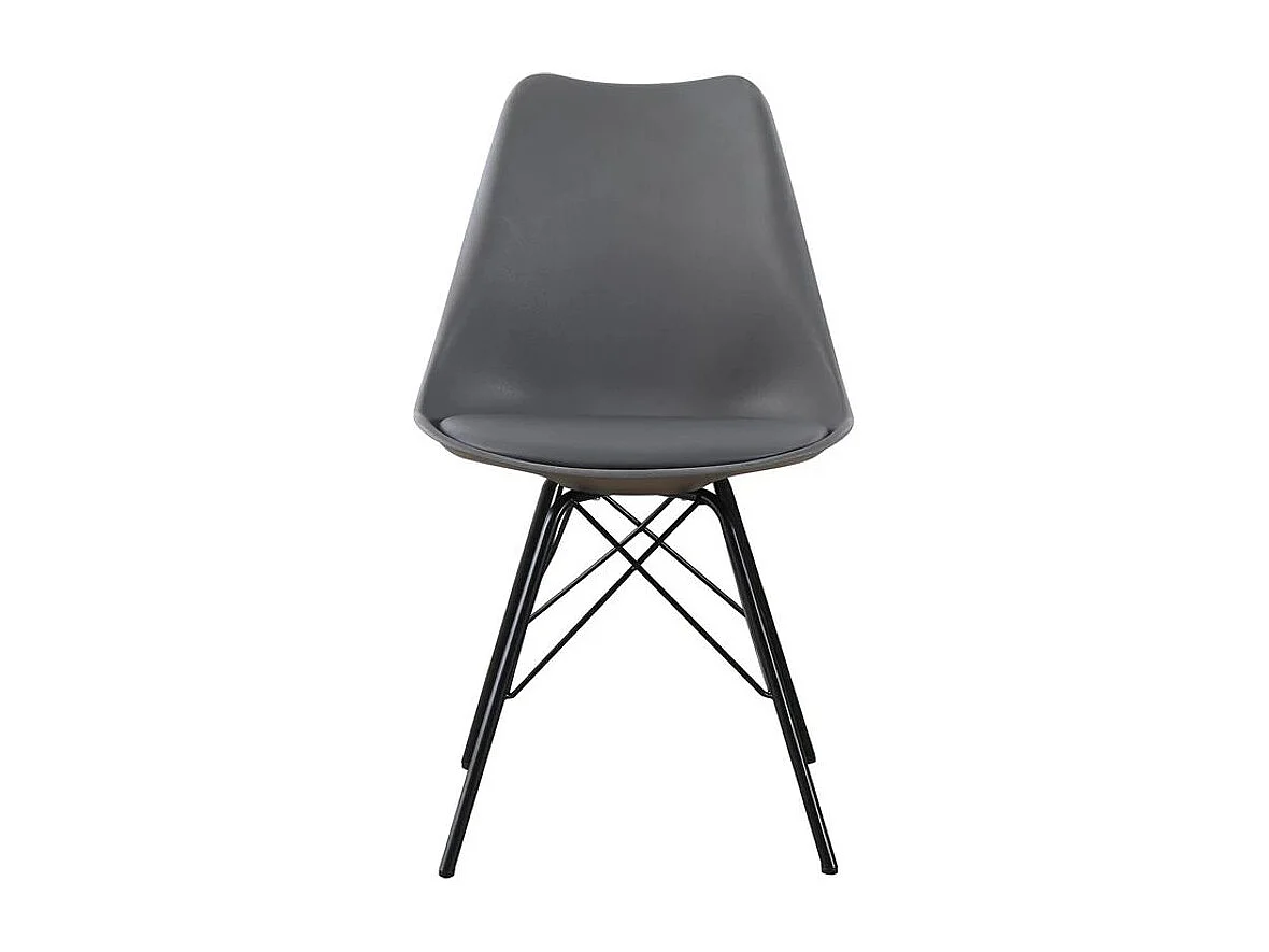 Lot de 4 Chaises Design "Lipscomb" 84cm Gris