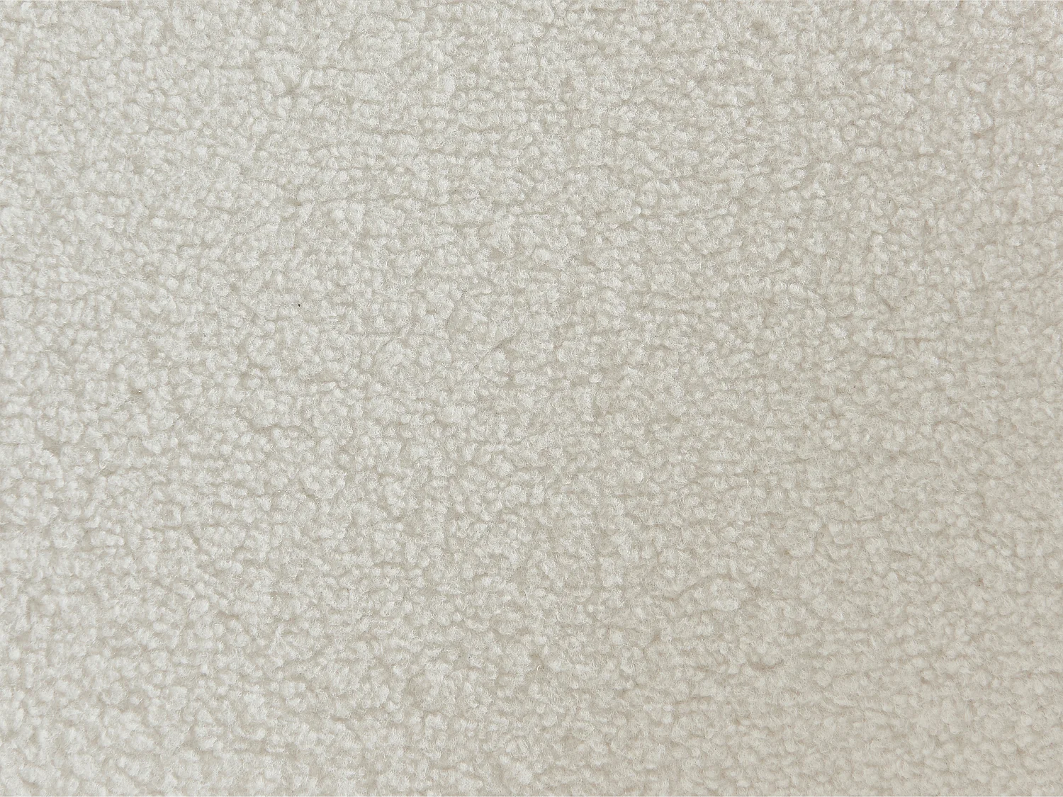 Lot de 2 chaises en tissu bouclette et métal noir - Crème - CURLYN de Pascal Morabito