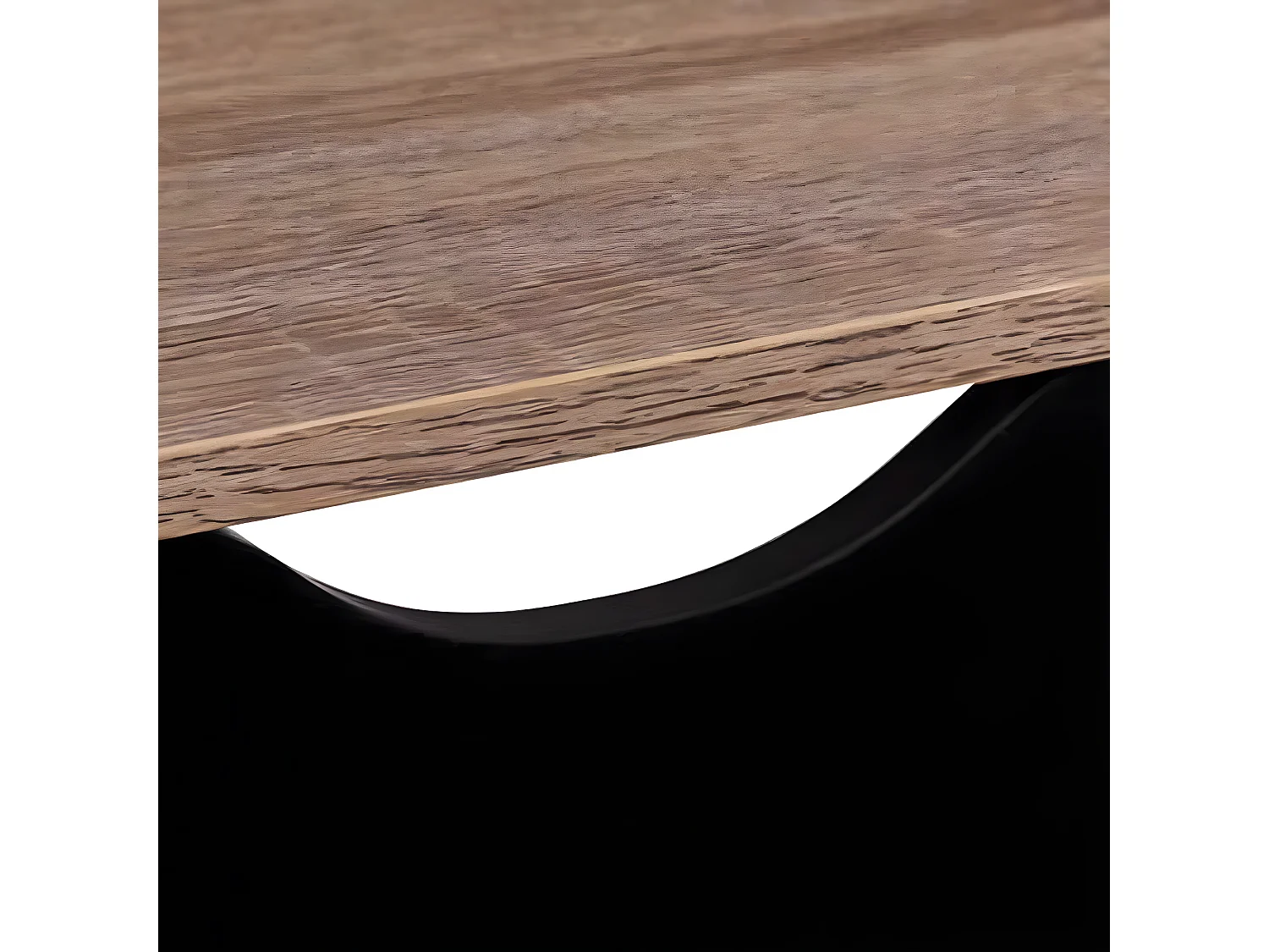 Commode à chaussures en bois  coloris naturel et noir  - L. 60  x P. 23 x H. 119,5 cm