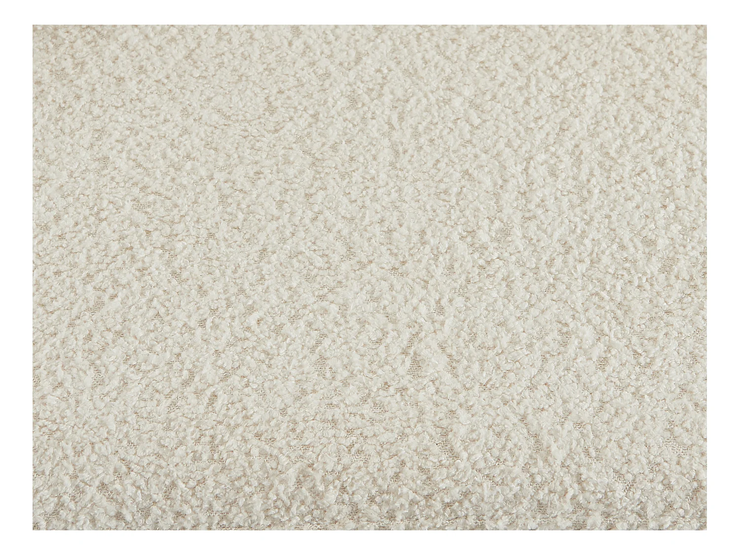 Lot de 2 tabourets de bar en tissu bouclette et métal doré - Crème - ALTINAM de Pascal MORABITO