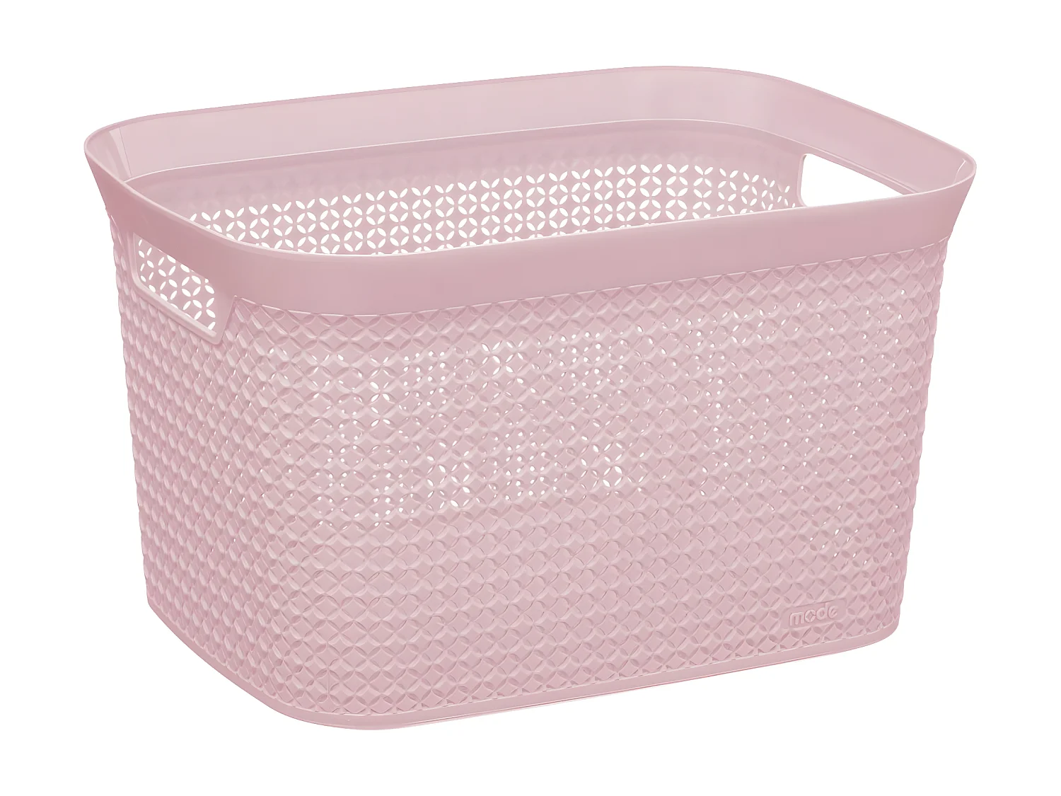 Panier de Rangement "Scandi" 25L Rose