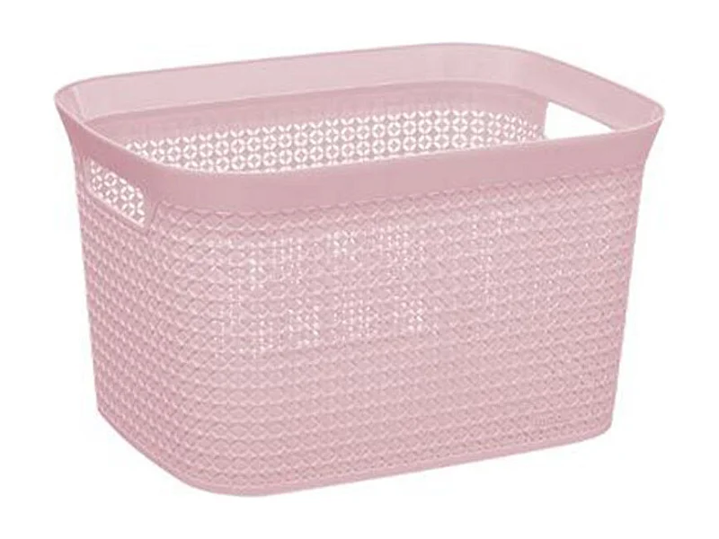 Panier de Rangement "Scandi" 25L Rose