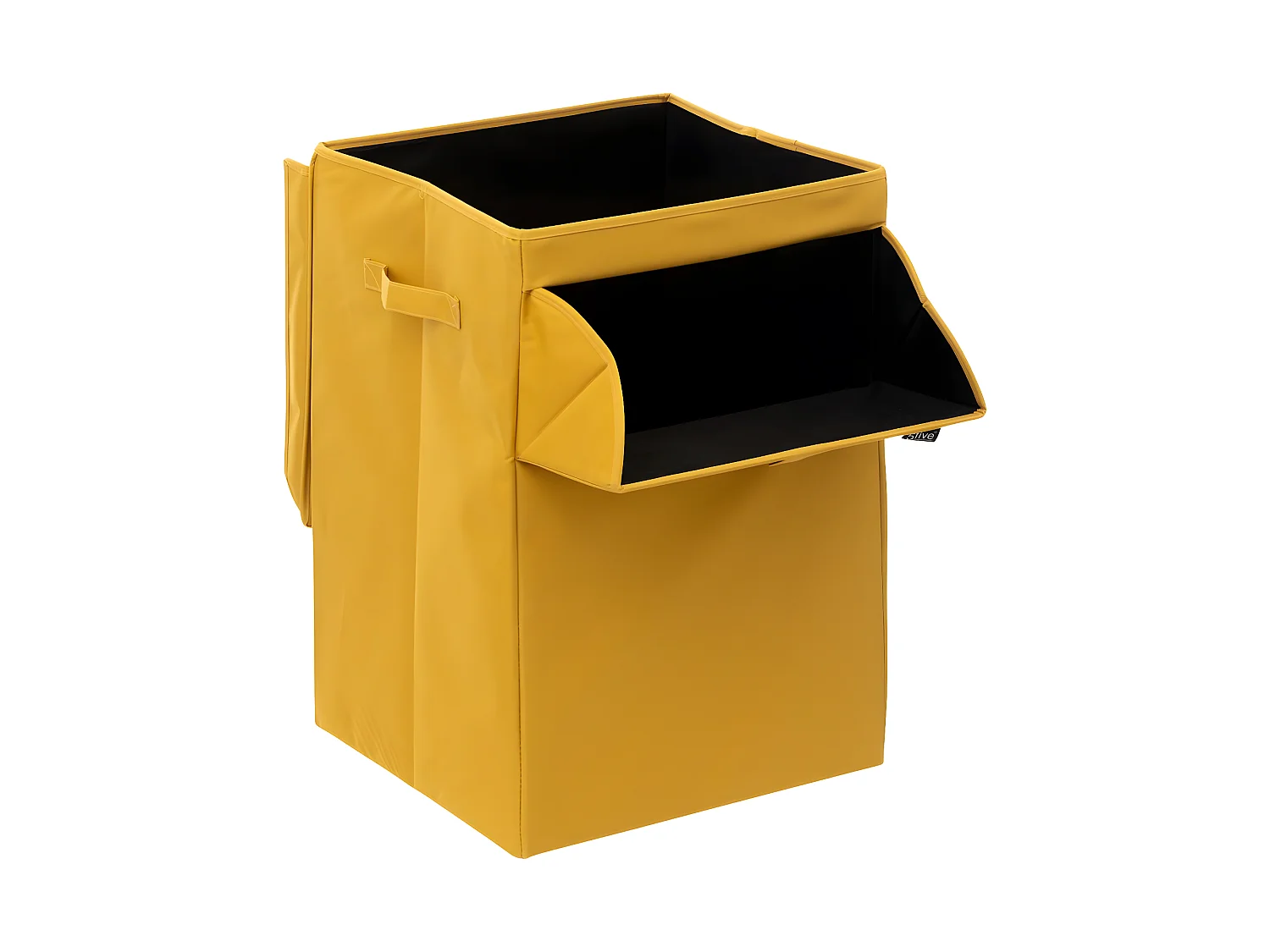 Panier à linge superposable 65L Jaune Moutarde 36 x 36 x 55 cm