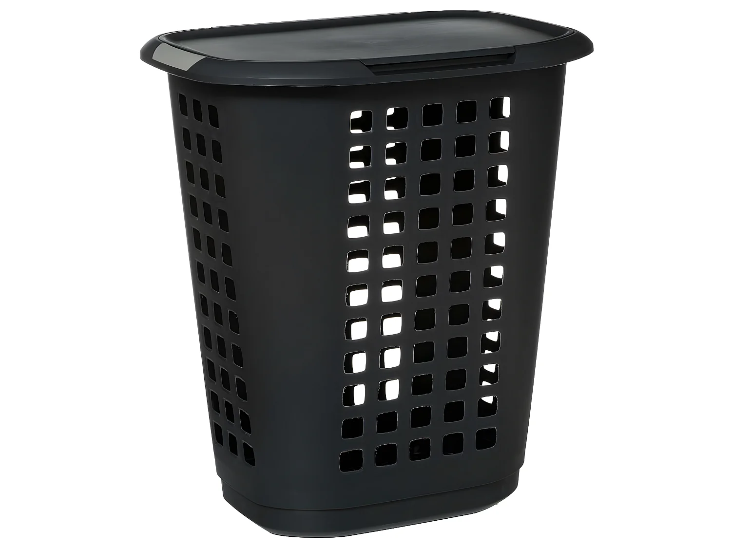 Panier à linge 63L Gris Foncé 2 poignées renforcées L 53.5 x P 39 x H 60 cm