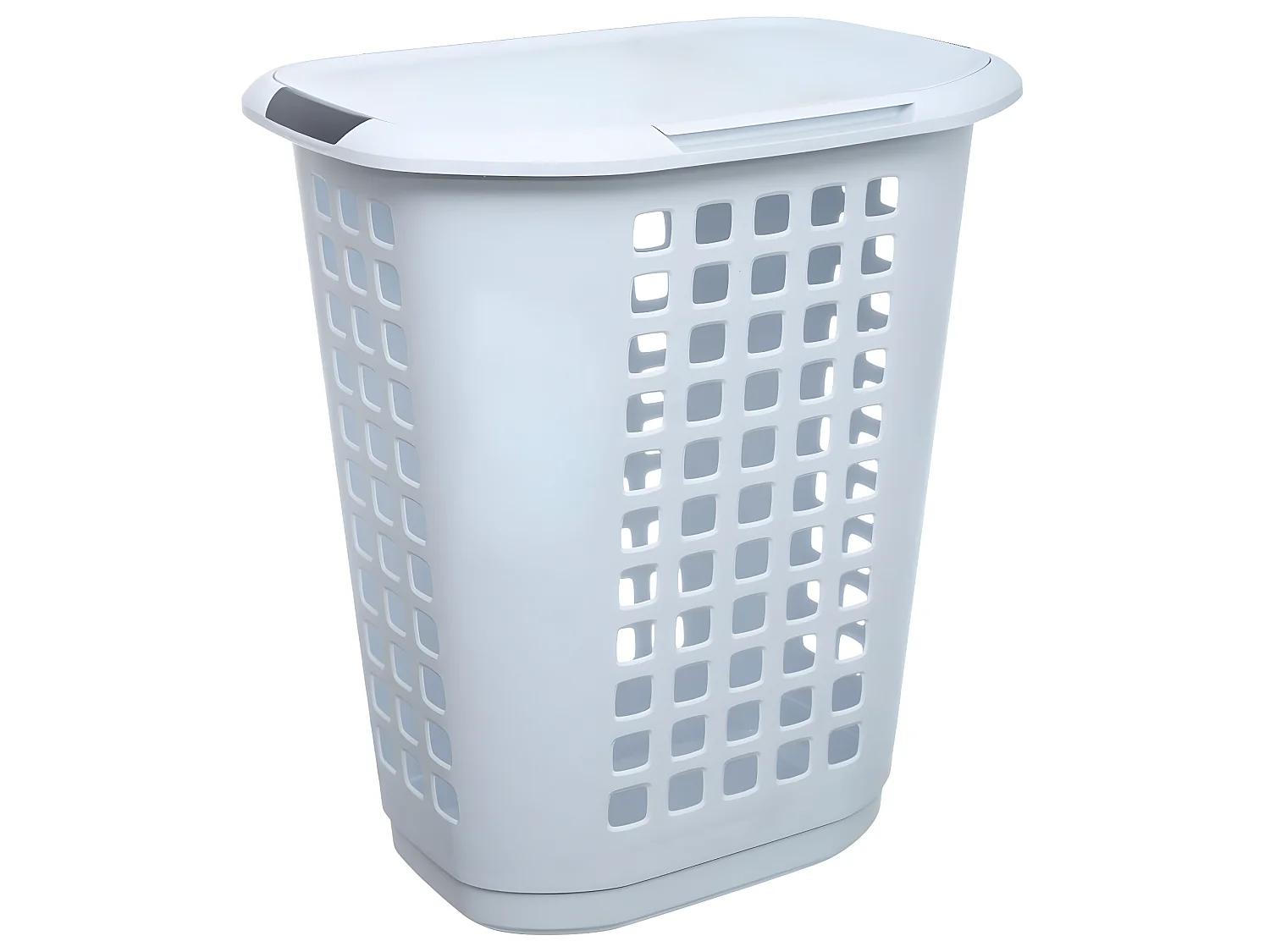 Panier à linge 63L Blanc 2 poignées renforcées L 53.5 x P 39 x H 60 cm