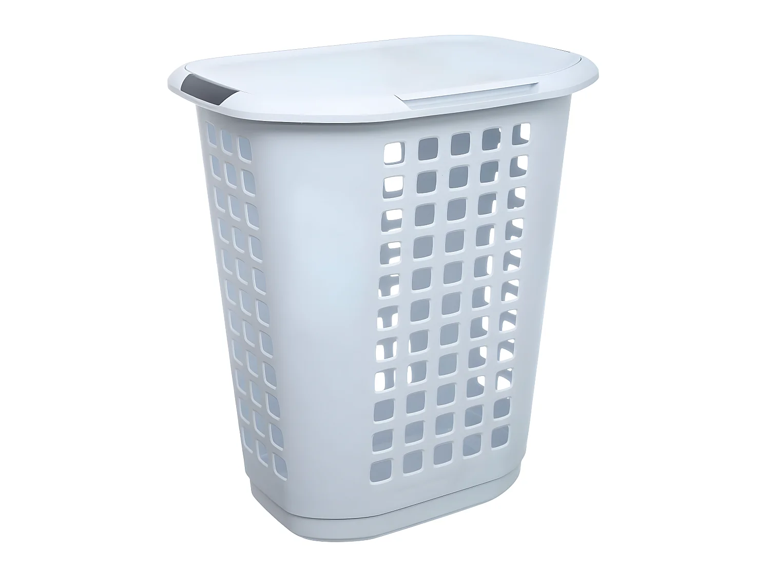 Panier à linge 63L Blanc 2 poignées renforcées L 53.5 x P 39 x H 60 cm