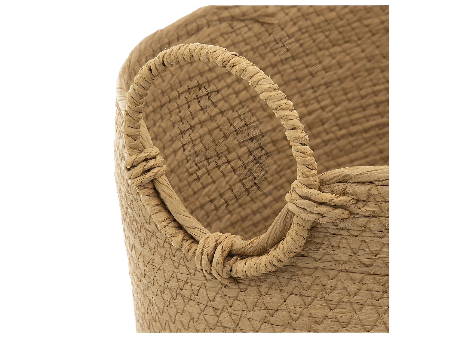 Panier à Linge avec Poignées "Solar" 44cm Naturel