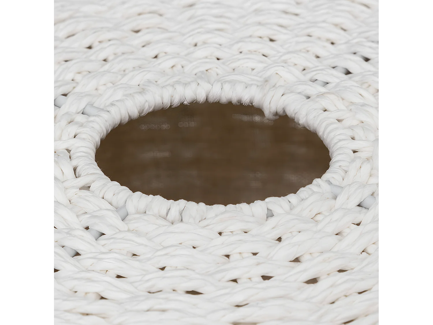 Panier à Linge Rond "Costa" 40L Blanc