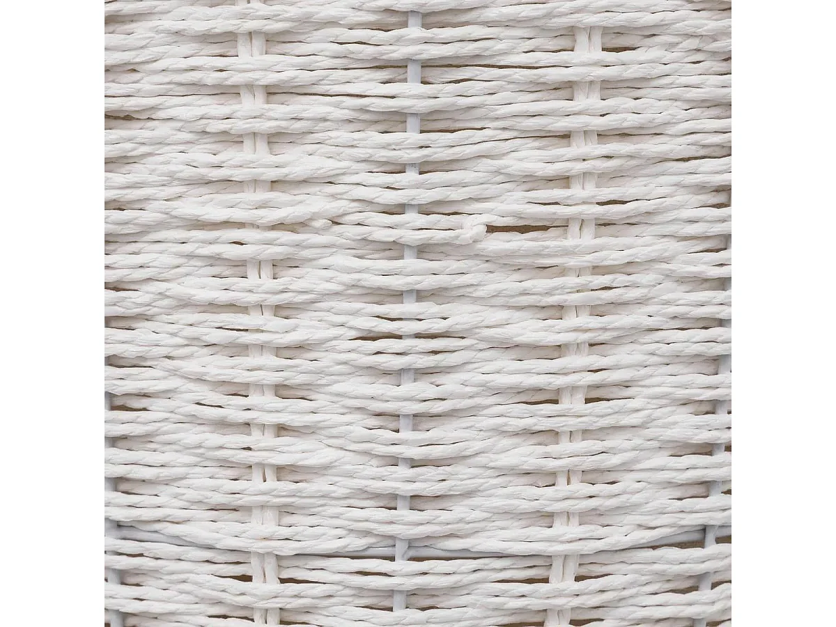 Panier à Linge Rond "Costa" 40L Blanc