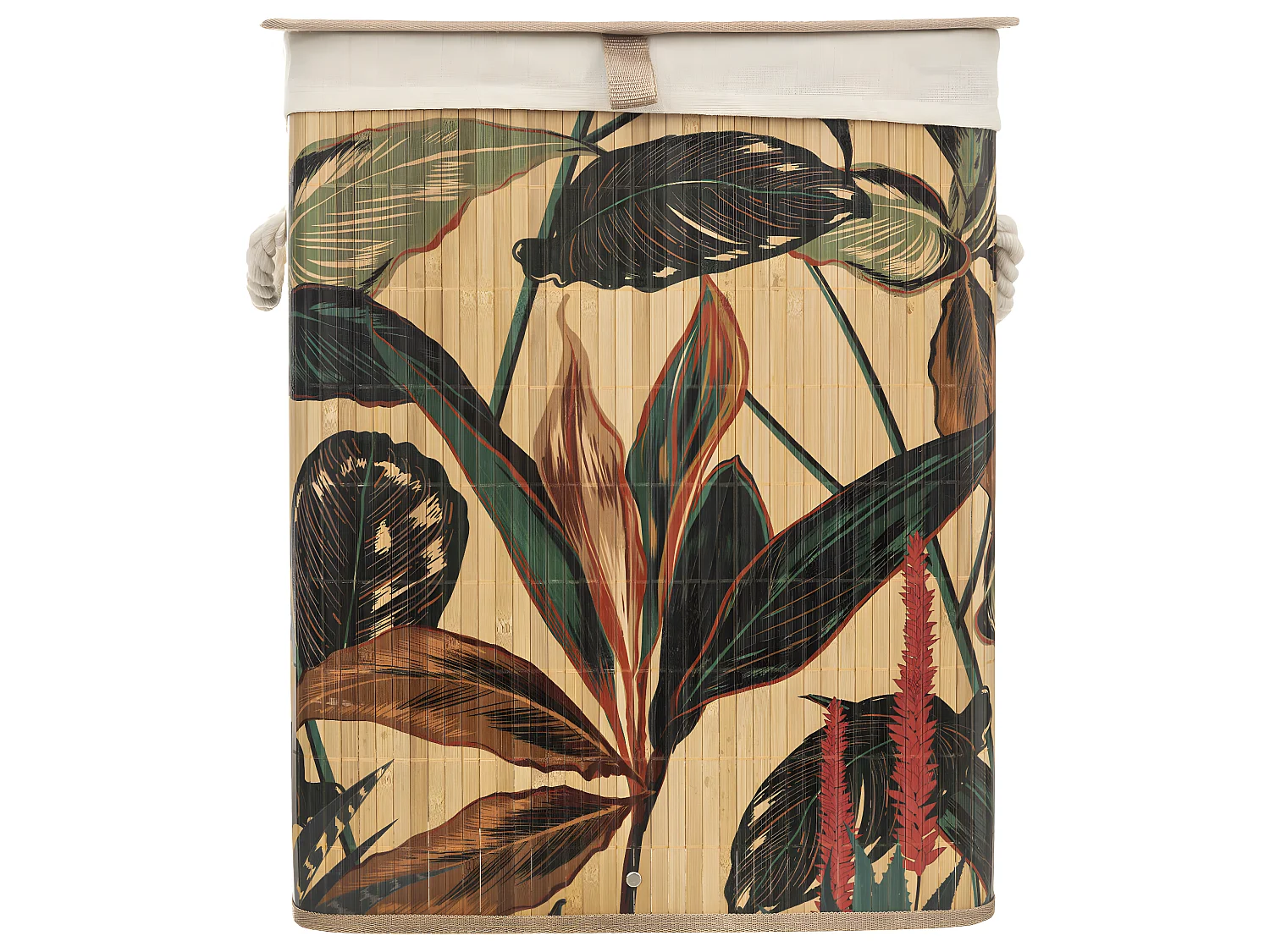 Panier à Linge en Bambou "Palawan" 50L Multicolore