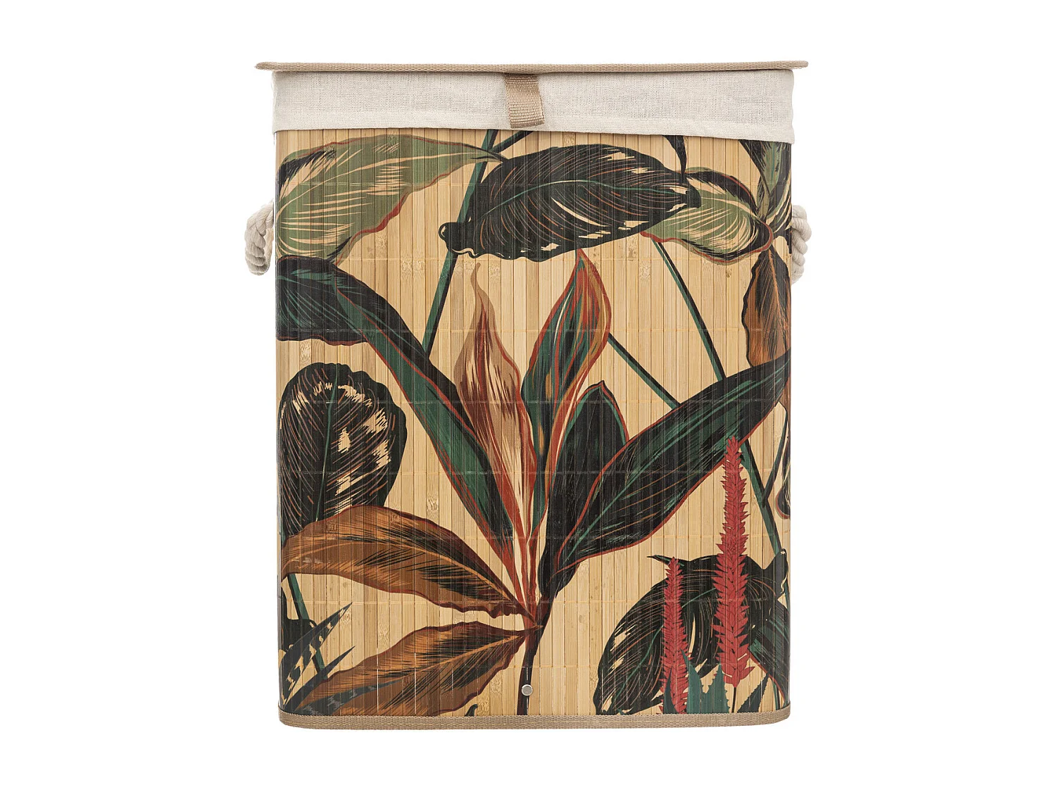 Panier à Linge en Bambou "Palawan" 50L Multicolore