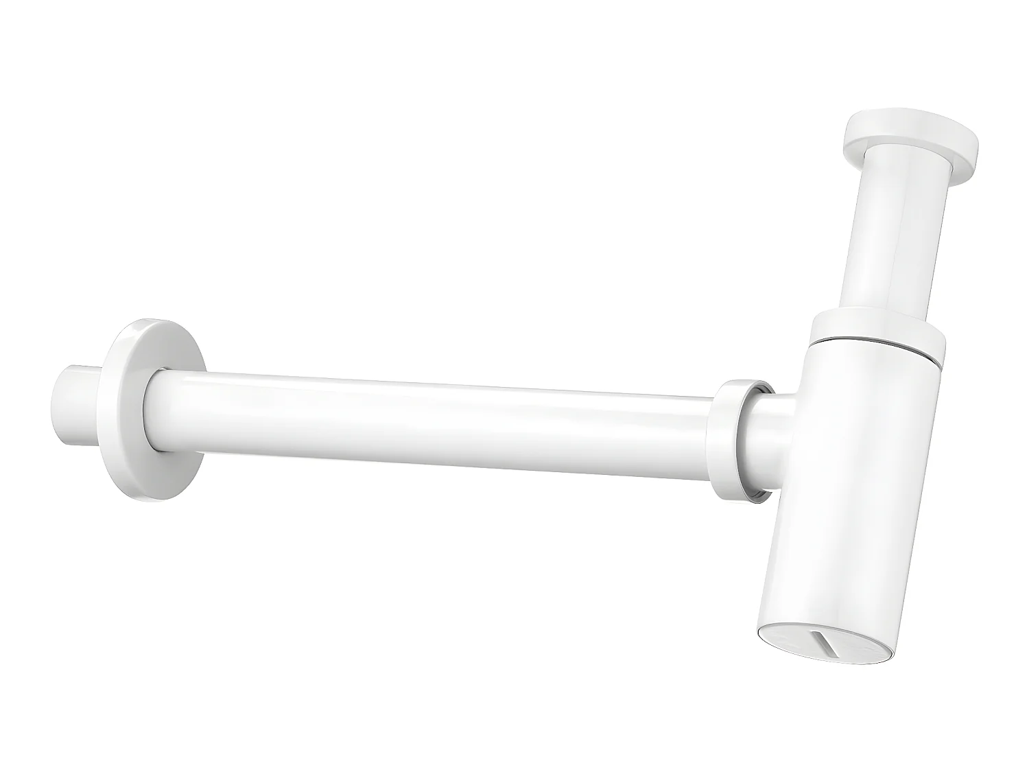 Siphon Waschbecken Weiß Universal