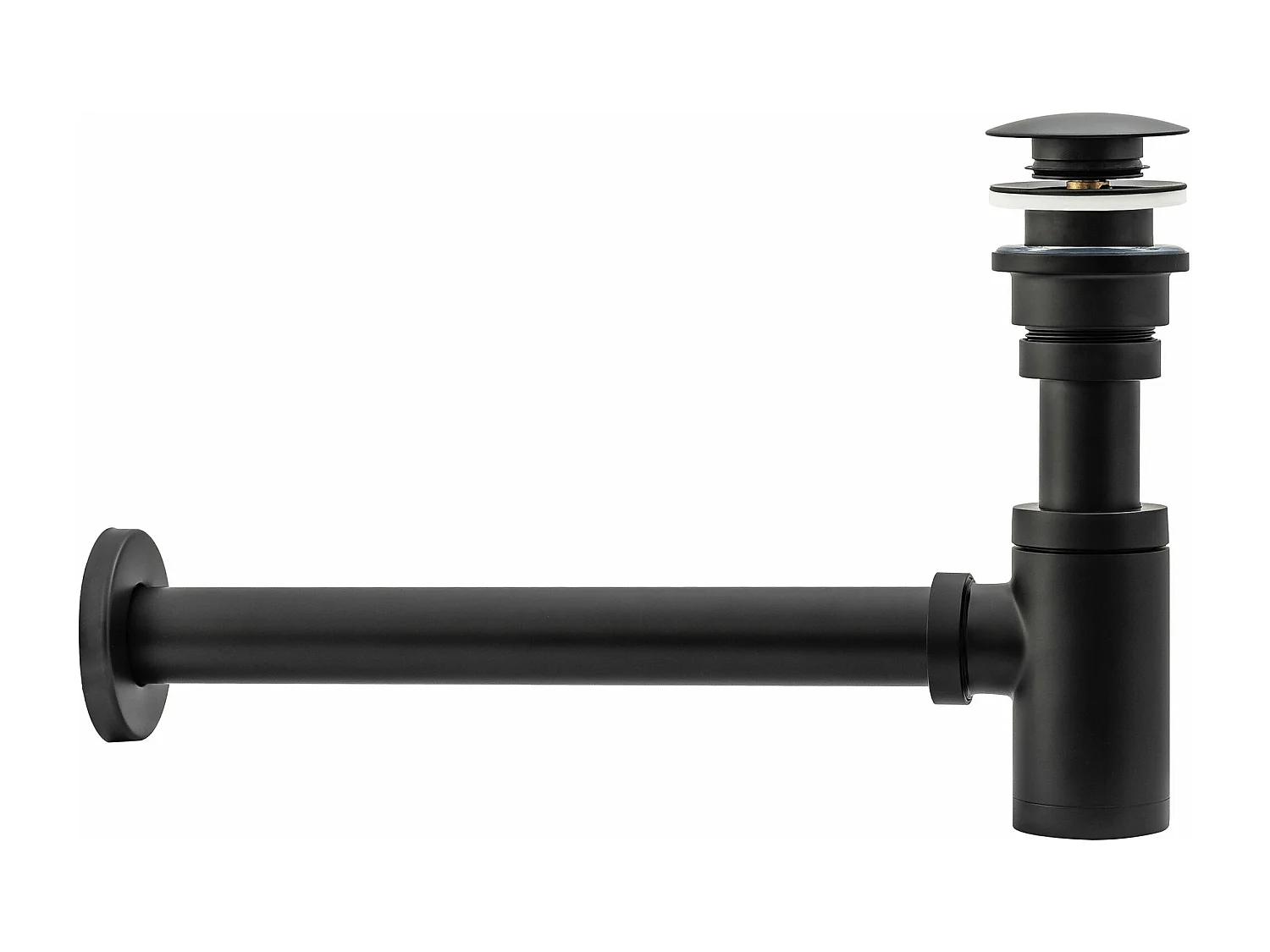 Siphon De Lavabo Universel Clic-Clac Rea Black