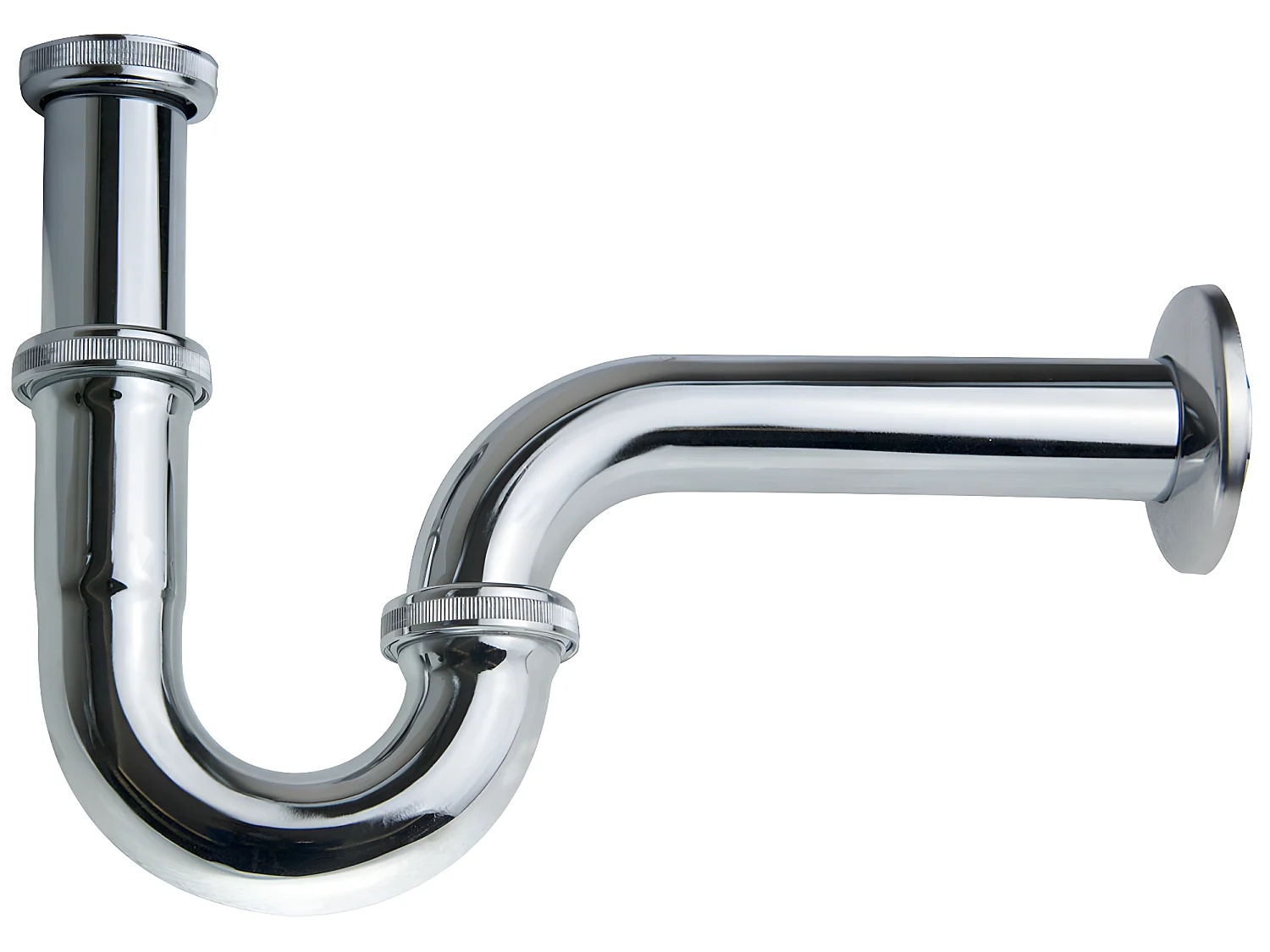 Siphon Waschbecken Chrom Universal