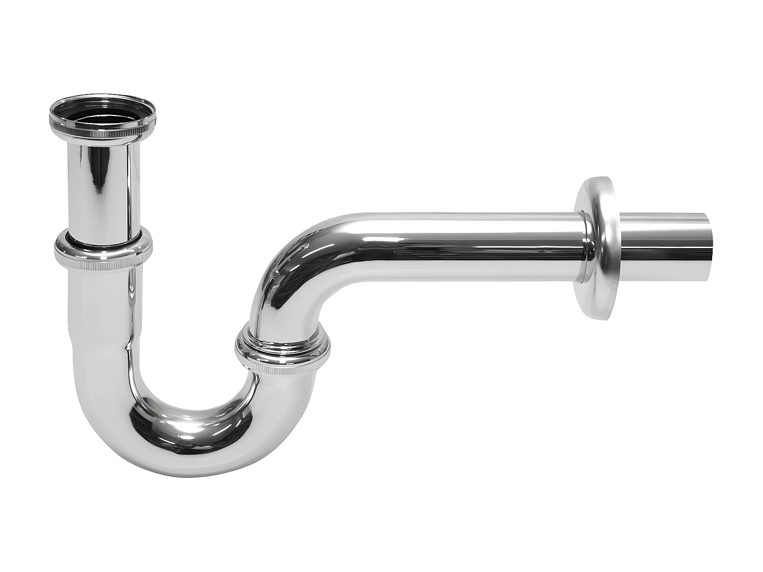 Siphon Waschbecken Chrom Universal