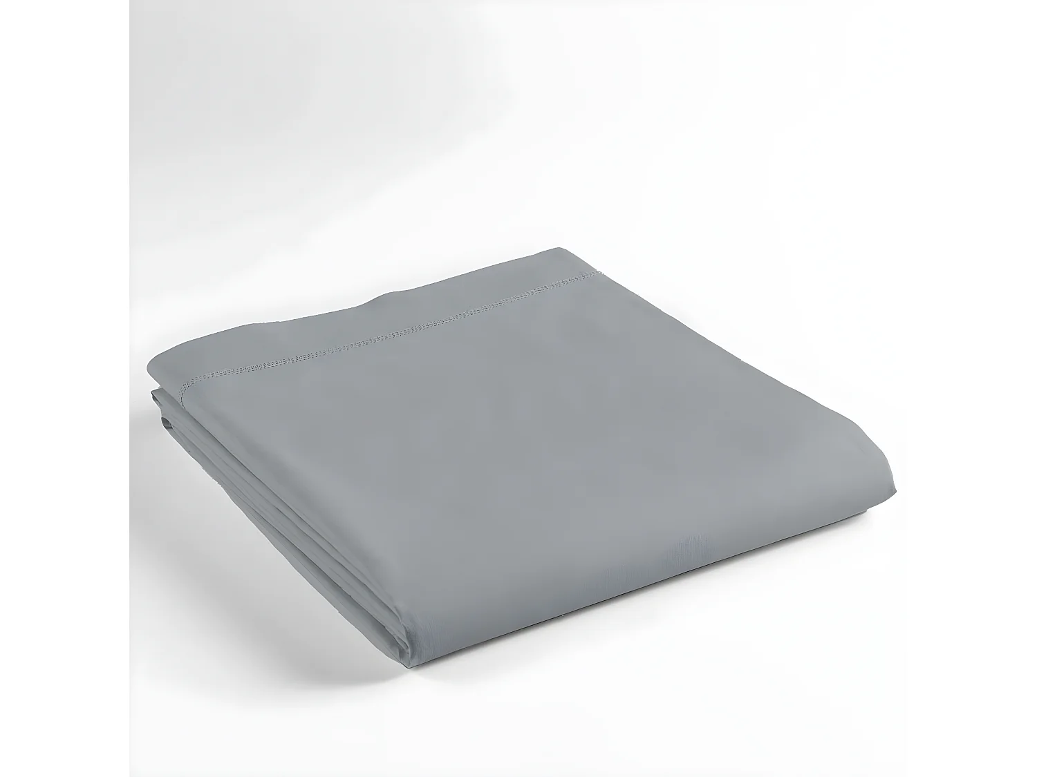 Drap Plat "Lina" 180x290cm Gris Galet