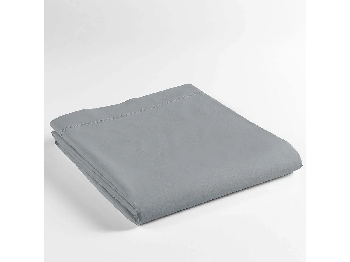 Drap Plat "Lina" 180x290cm Gris Galet