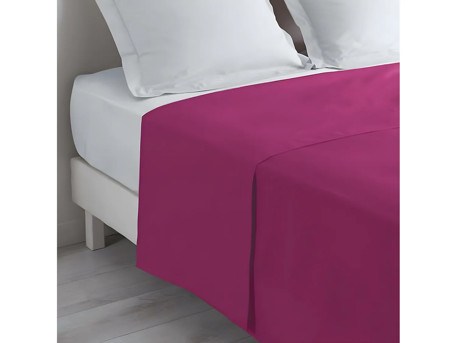 Drap Plat "Lina" 180x290cm Bois de Rose