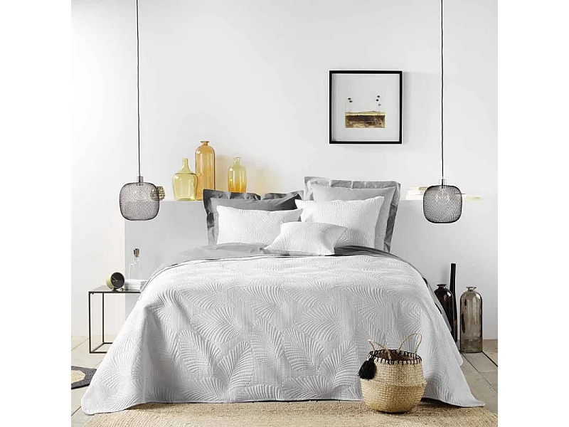 Couvre-Lit Matelassé "Palombine" 220x240cm Blanc