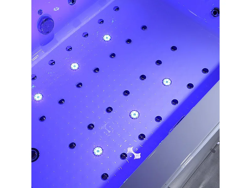 BAIGNOIRE BALNEO LORD DUO BLANC 2 PLACES ARCHIPEL® 185X120 - GAUCHE