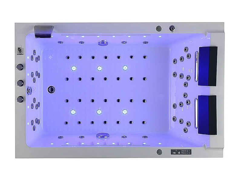 BAIGNOIRE BALNEO LORD DUO BLANC 2 PLACES ARCHIPEL® 185X120 - GAUCHE