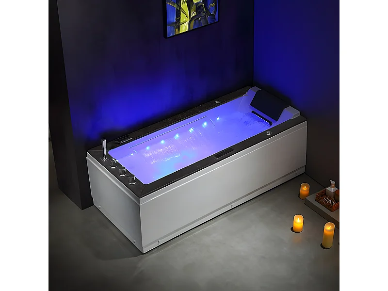 Baignoire balneo Lord Solo1 place ZELAND® 170x75 - GAUCHE