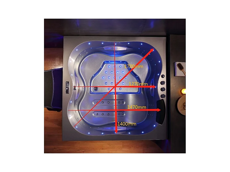 Baignoire Balnéo Archipel ELGA PRO - Perle 160