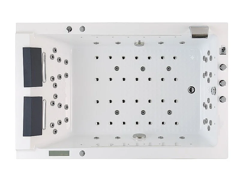 BAIGNOIRE BALNEO LORD DUO BLANC 2 PLACES ARCHIPEL® 185X120 - DROITE