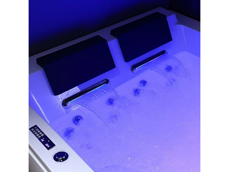 BAIGNOIRE BALNEO LORD DUO BLANC 2 PLACES ARCHIPEL® 185X120 - DROITE