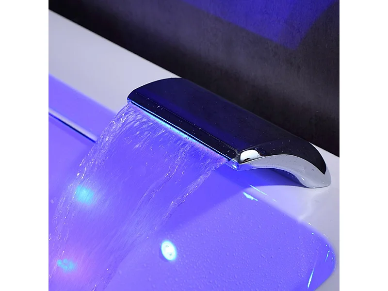 BAIGNOIRE BALNEO LORD DUO BLANC 2 PLACES ARCHIPEL® 185X120 - DROITE