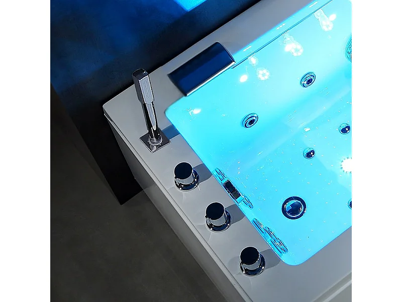 Baignoire balneo Lord Solo BLANC 1 place ARCHIPEL® 170x75 - GAUCHE