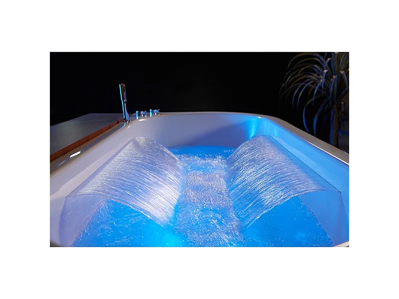 Baignoire balneo NEO BLACK 1 place ARCHIPEL® 180x80