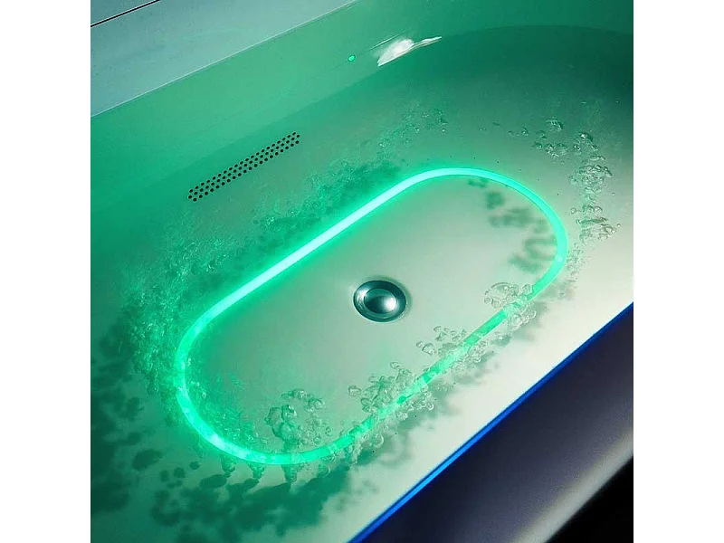 Baignoire balneo NEO BLACK 1 place ARCHIPEL® 180x80